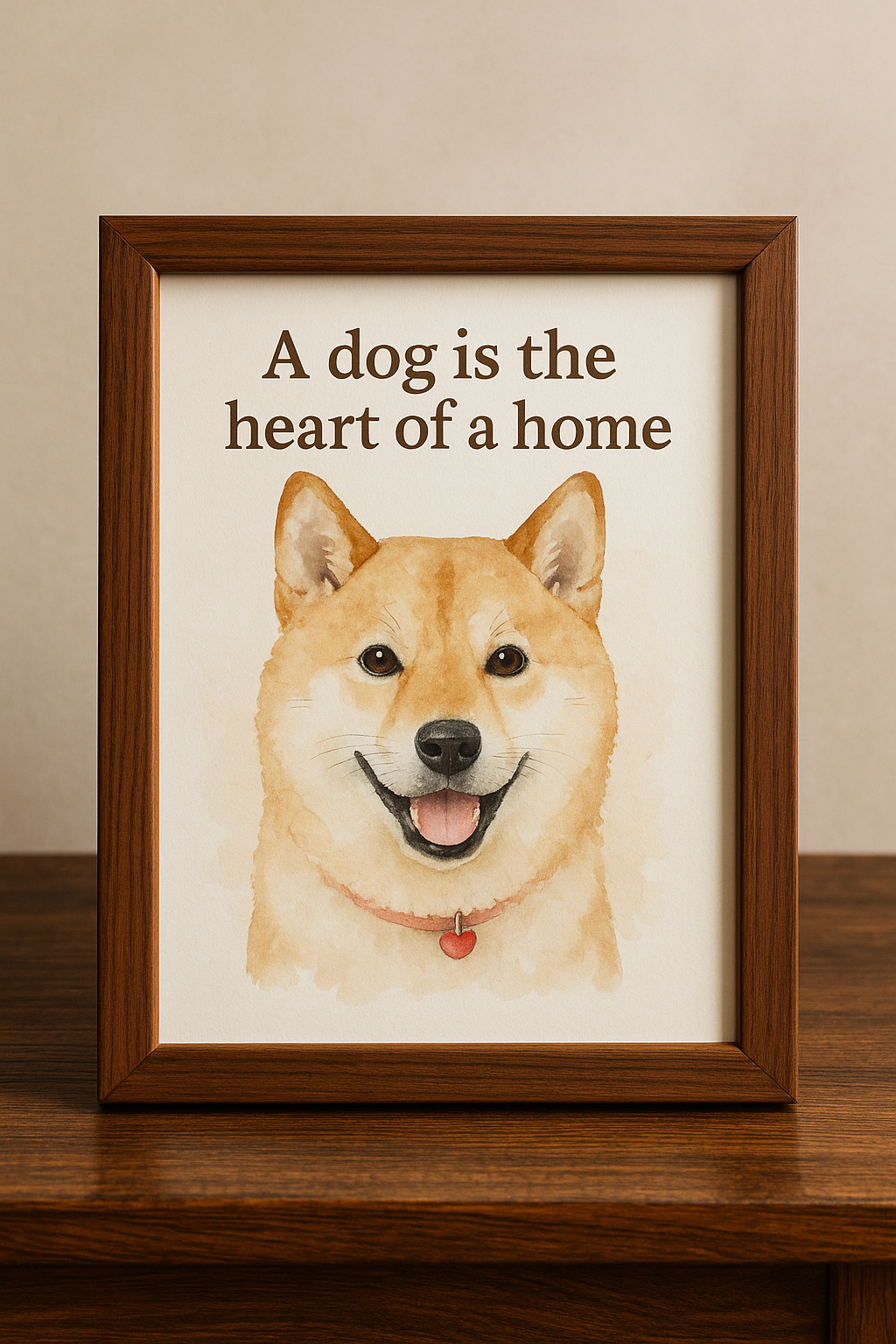 Pet Heart of the Home Personalised Illustration Print