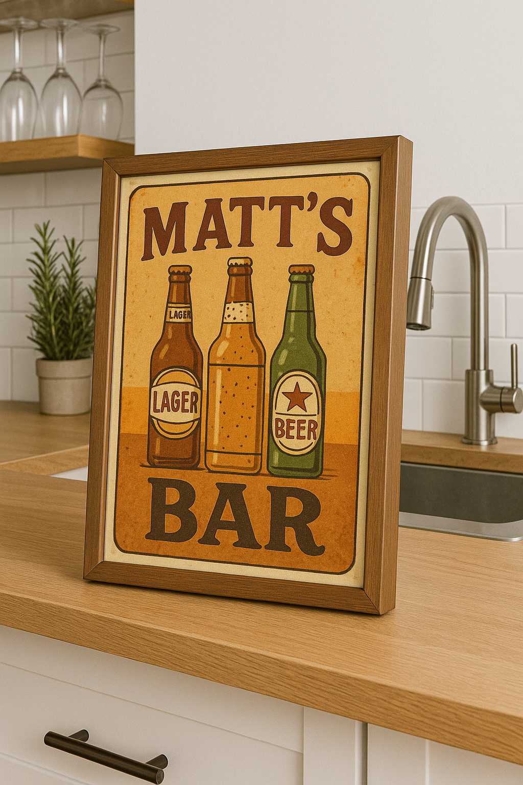 Your bar Personalised Print Illustration